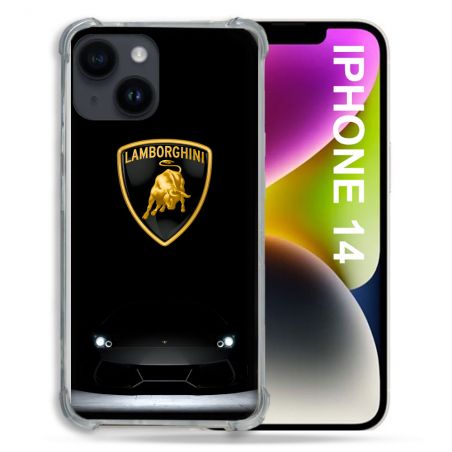 Coque Pour Iphone 14 Lamborghini Noir
