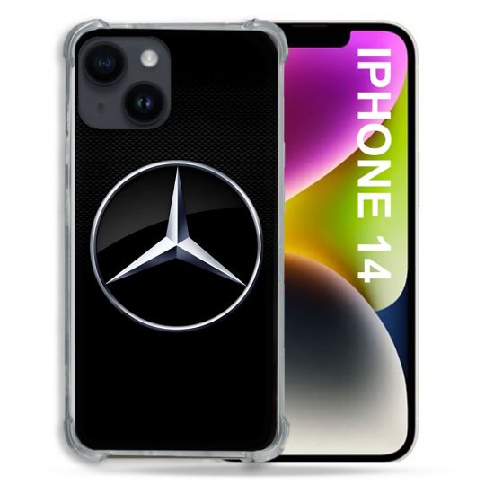 Coque Pour Iphone 14 Mercedes Carbone