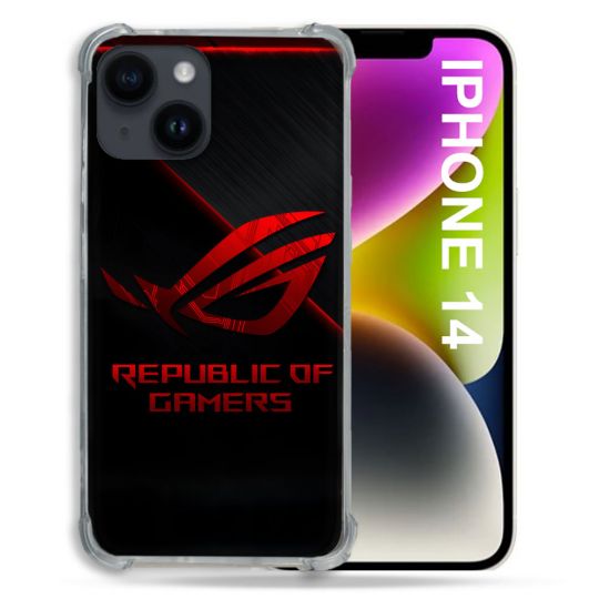 Coque Pour Iphone 14 ROG Rouge