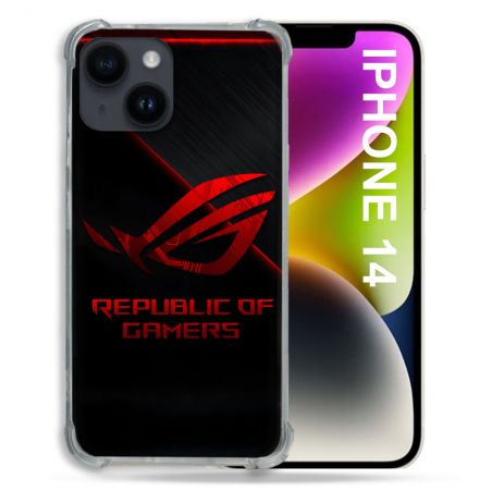 Coque Pour Iphone 14 ROG Rouge