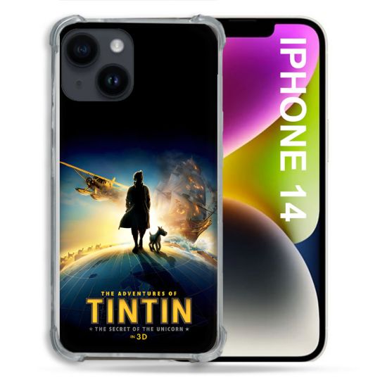 Coque Pour Iphone 14 Tintin Affiche
