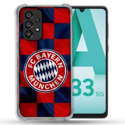 Coque Pour Samsung Galaxy A33 5G Foot Bayern Munich Carreaux