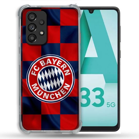 Coque Pour Samsung Galaxy A33 5G Foot Bayern Munich Carreaux