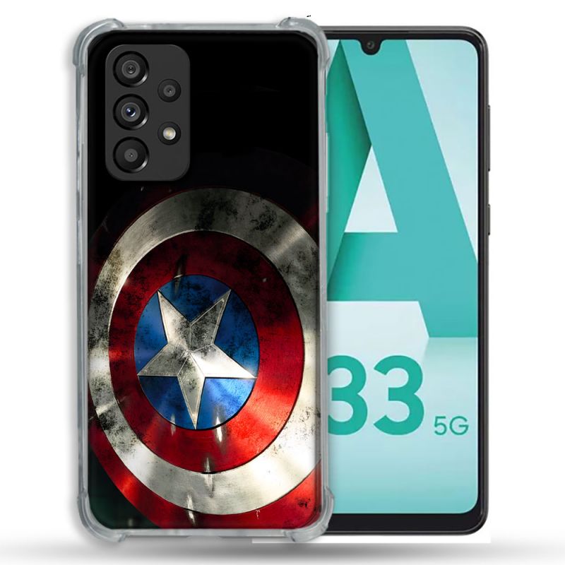 Coque Pour Samsung Galaxy A33 5G Captain America Bouclier