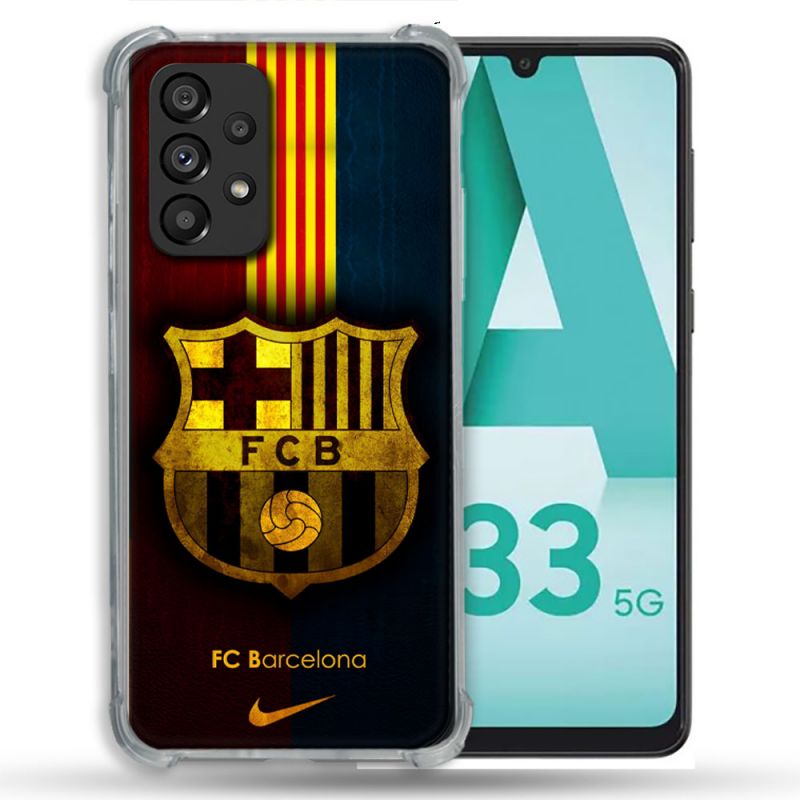 Coque Pour Samsung Galaxy A33 5G Foot FC Barcelone Vintage