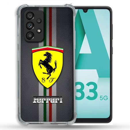 Coque Pour Samsung Galaxy A33 5G Ferrari Carbone