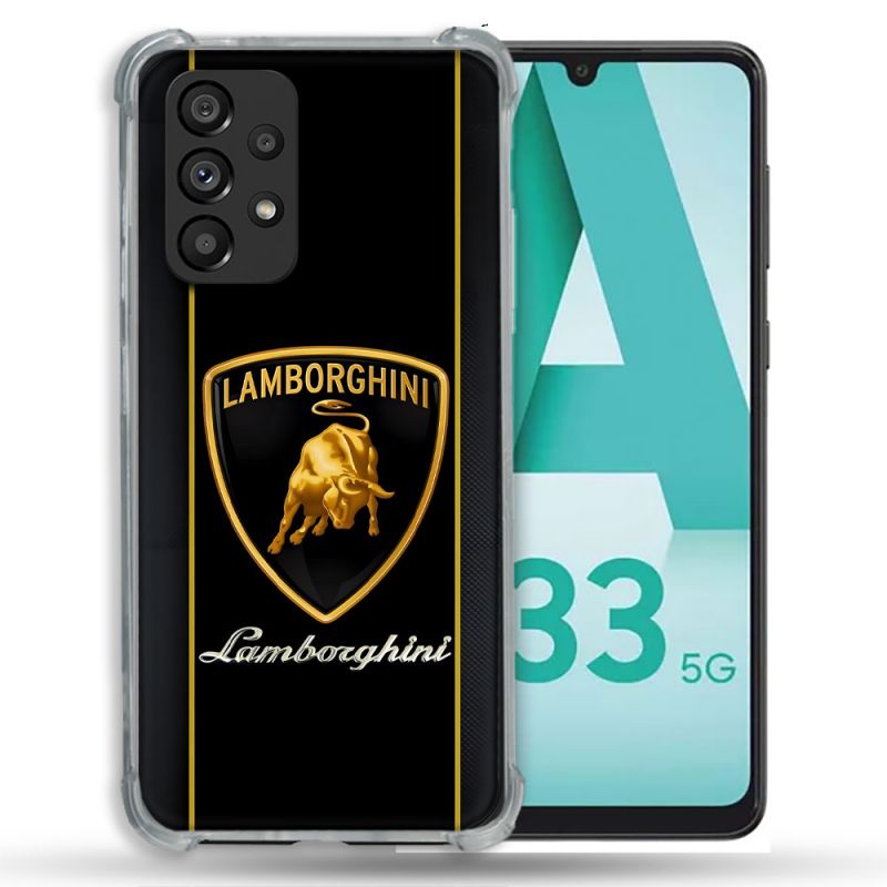 Coque Pour Samsung Galaxy A33 5G Lamborghini Carbone