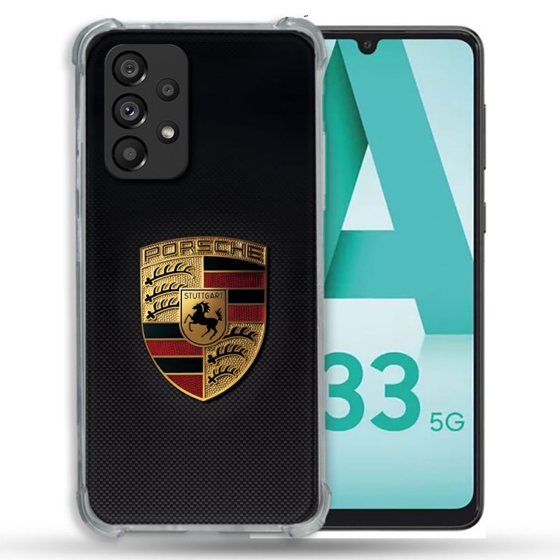 Coque Pour Samsung Galaxy A33 5G Porsche Carbone