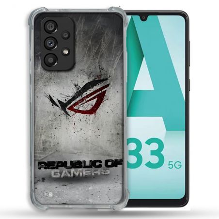Coque Pour Samsung Galaxy A33 5G ROG Gris