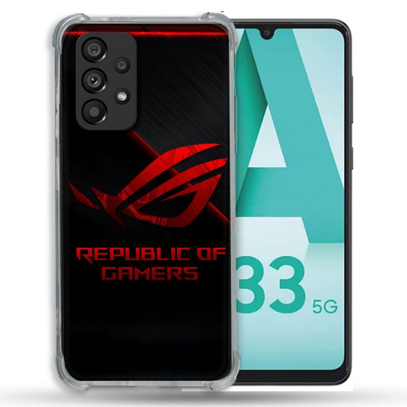 Coque Pour Samsung Galaxy A33 5G ROG Rouge