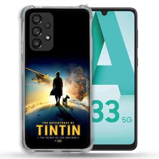 Coque Pour Samsung Galaxy A33 5G Tintin Affiche