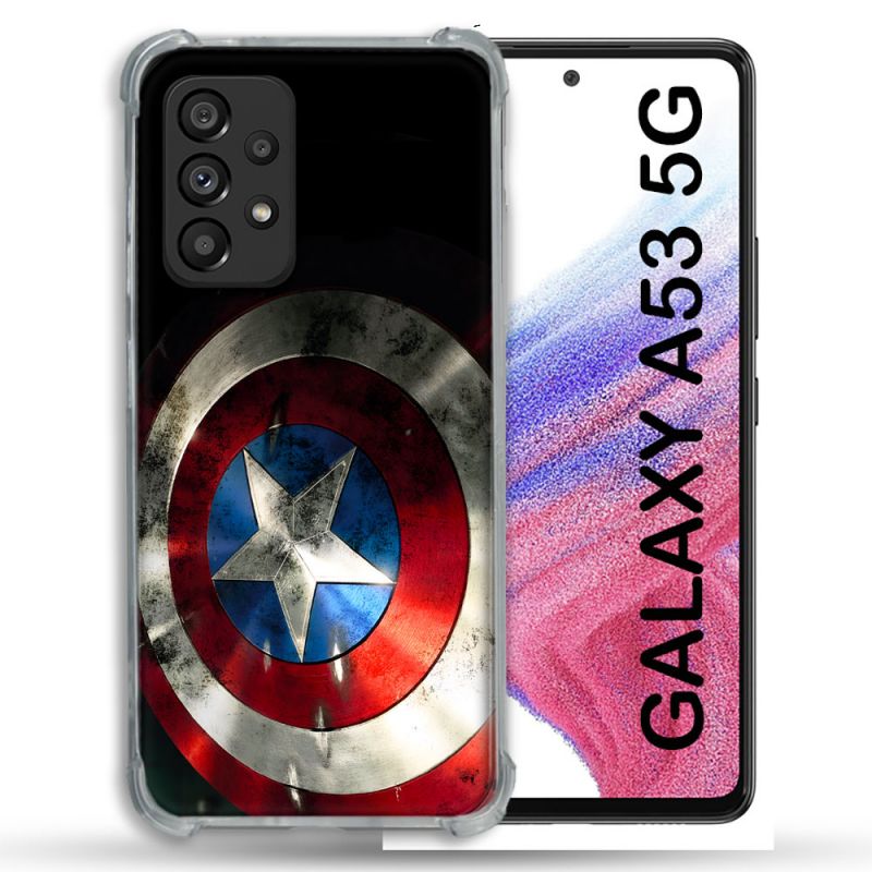 Coque Pour Samsung Galaxy A53 5G Captain America Bouclier
