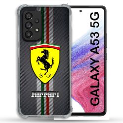 Coque Pour Samsung Galaxy A53 5G Ferrari Carbone
