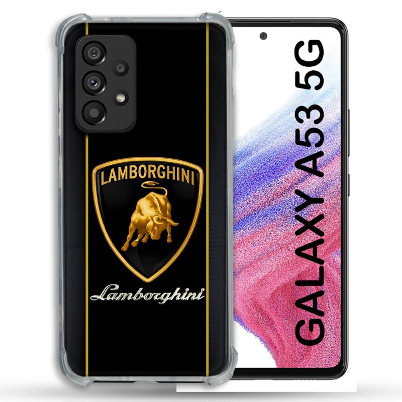 Coque Pour Samsung Galaxy A53 5G Lamborghini Carbone