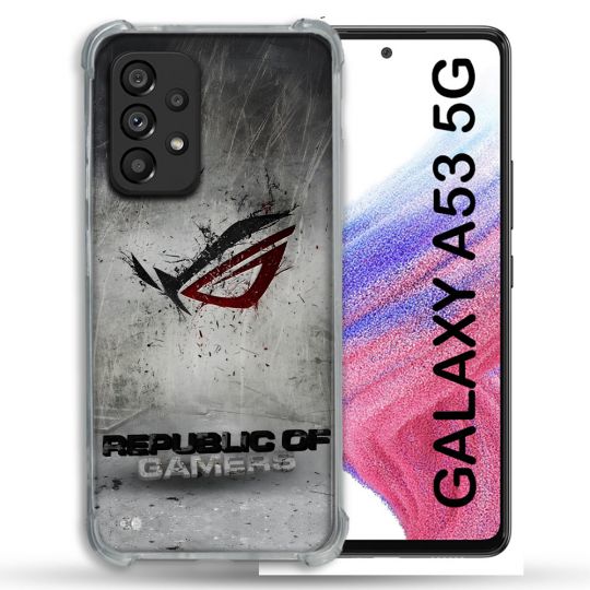 Coque Pour Samsung Galaxy A53 5G ROG Gris