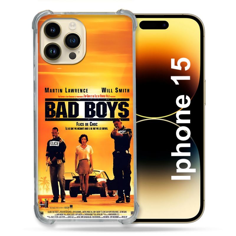 Coque Pour Iphone 15 Bad Boys Affiche