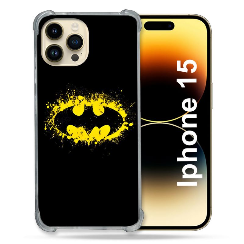 Coque Pour Iphone 15 Batman Logo
