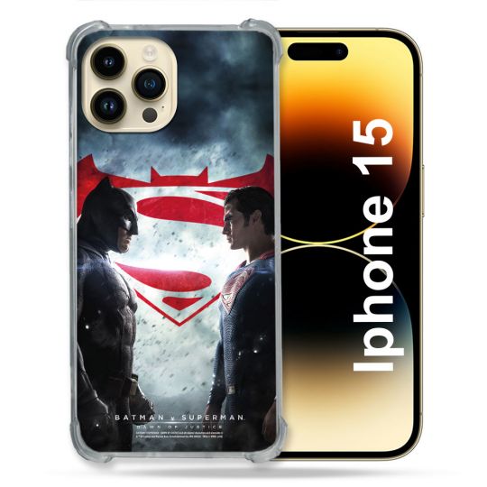 Coque Pour Iphone 15 Batman VS Superman