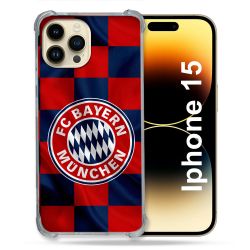 Coque Pour Iphone 15 Foot Bayern Munich Carreaux