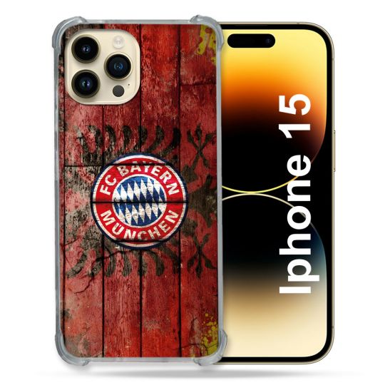 Coque Pour Iphone 15 Foot Bayern Munich Drapeau