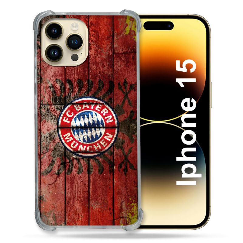 Coque Pour Iphone 15 Foot Bayern Munich Drapeau