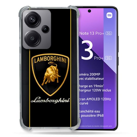 Coque Pour Xiaomi Redmi Note 13 Pro Plus 5G Lamborghini Carbone