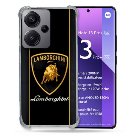 Coque Pour Xiaomi Redmi Note 13 Pro Plus 5G Lamborghini Carbone