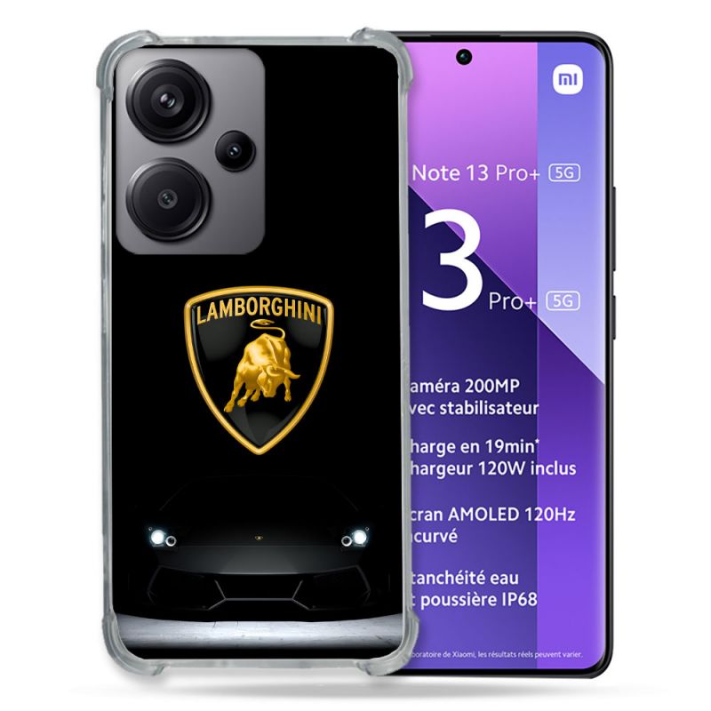 Coque Pour Xiaomi Redmi Note 13 Pro Plus 5G Lamborghini Noir