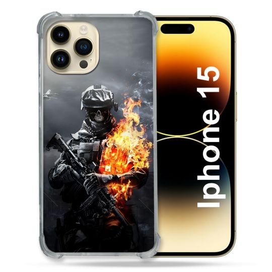 Coque Pour Iphone 15 Call Of Duty Squelette