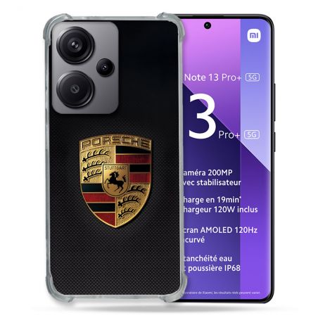 Coque Pour Xiaomi Redmi Note 13 Pro Plus 5G Porsche Carbone