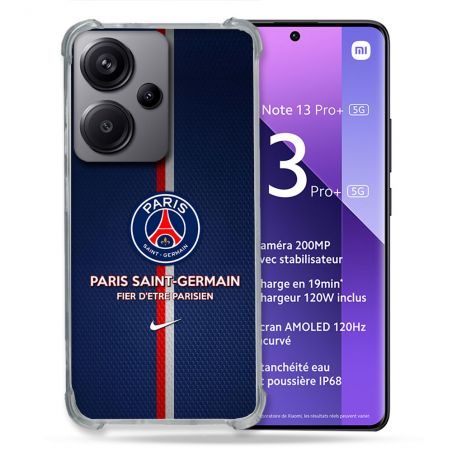 Coque Pour Xiaomi Redmi Note 13 Pro Plus 5G Foot PSG Fier