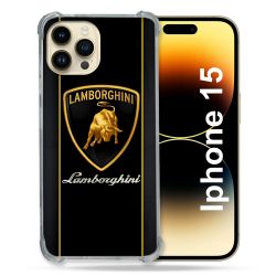 Coque Pour Iphone 15 Lamborghini Carbone