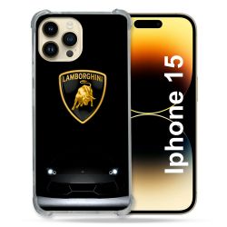 Coque Pour Iphone 15 Lamborghini Noir
