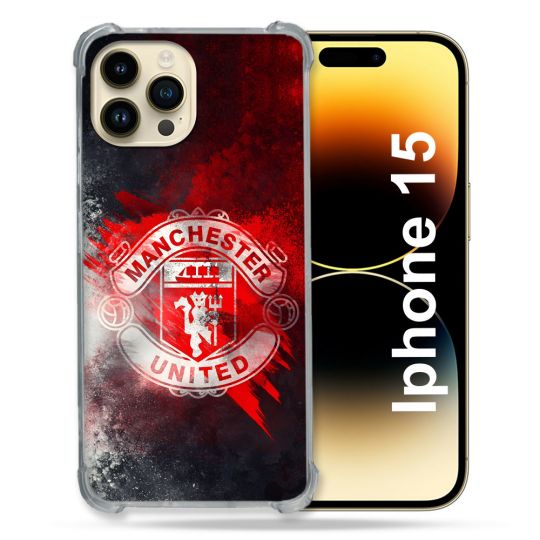 Coque Pour Iphone 15 Foot Manchetser United