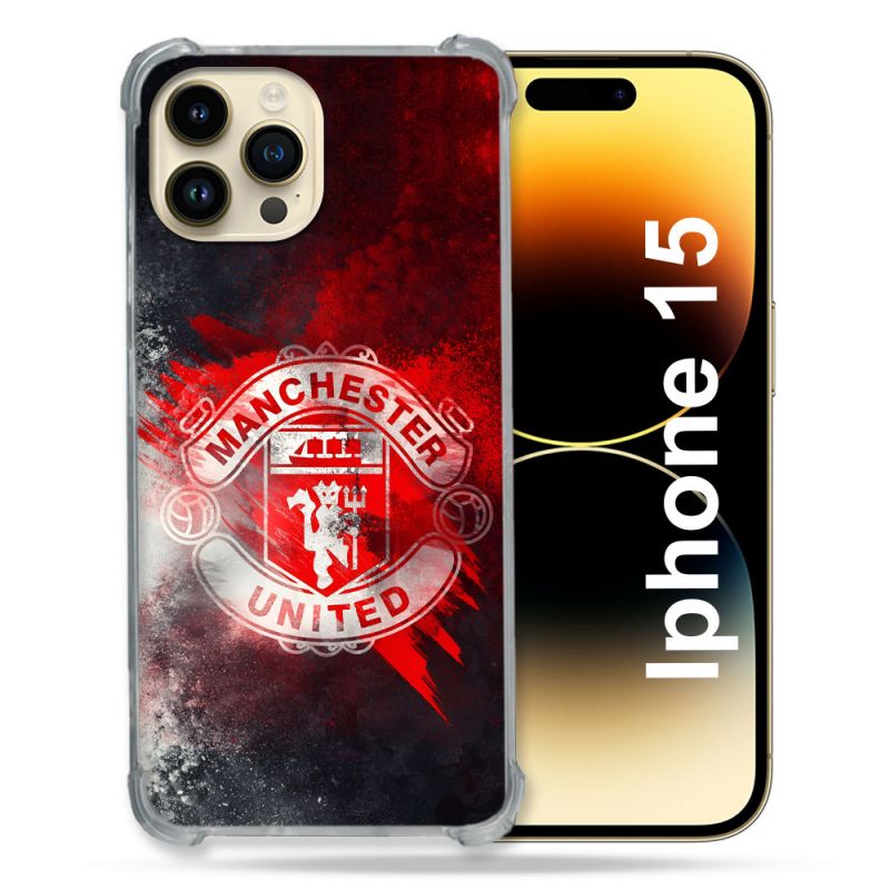Coque Pour Iphone 15 Foot Manchetser United
