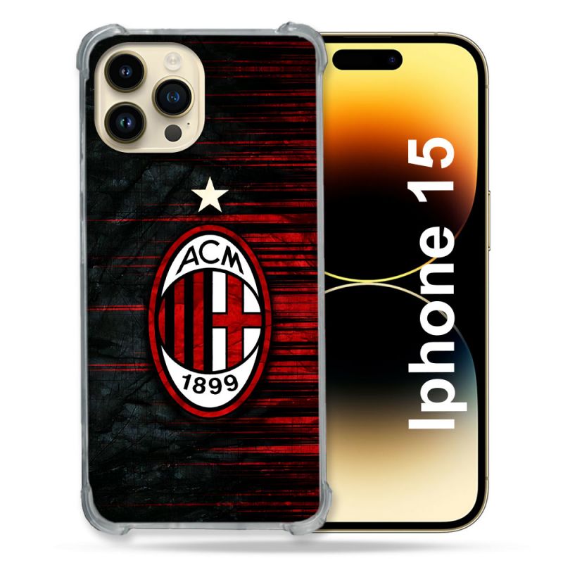 Coque Pour Iphone 15 Foot Milan AC