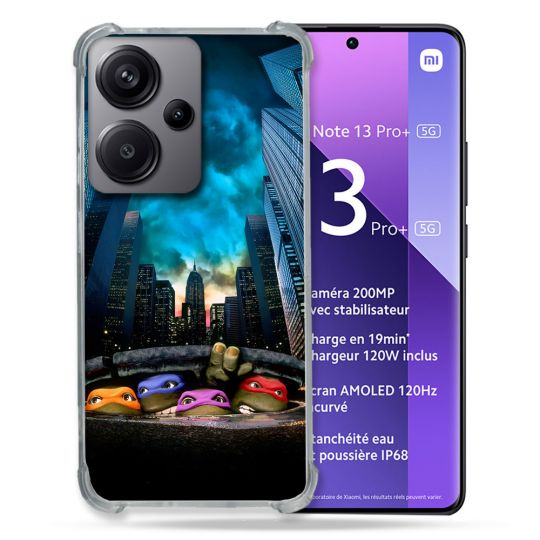 Coque Pour Xiaomi Redmi Note 13 Pro Plus 5G Tortue Ninja Ville