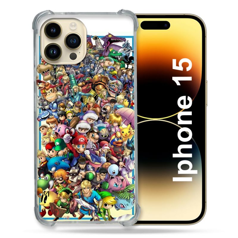 Coque Pour Iphone 15 Nintendo