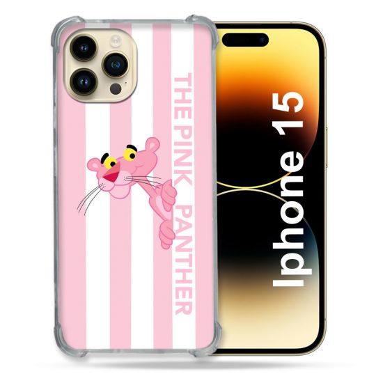 Coque Pour Iphone 15 Panthere Rose