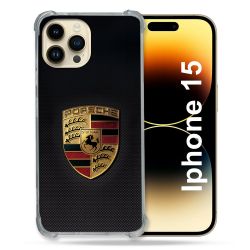 Coque Pour Iphone 15 Porsche Carbone