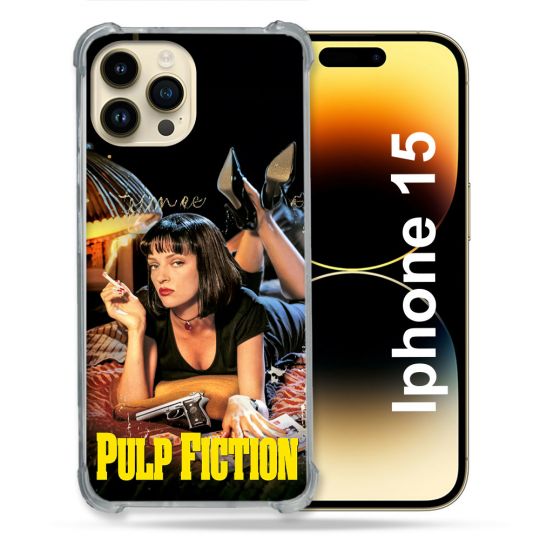 Coque Pour Iphone 15 Pulp Fiction Affiche