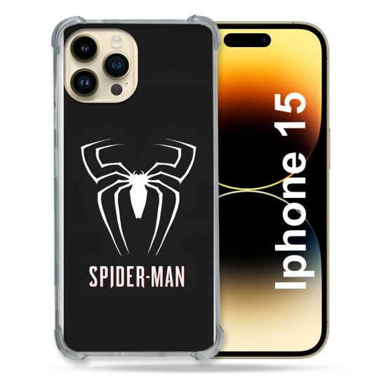 Coque Pour Iphone 15 Spiderman Logo