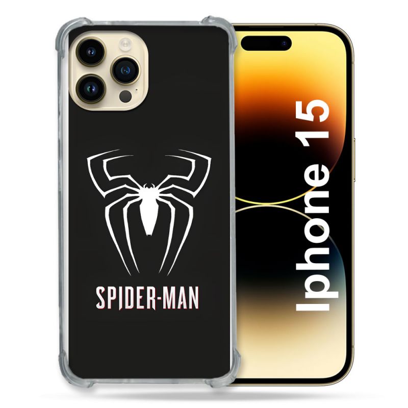 Coque Pour Iphone 15 Spiderman Logo