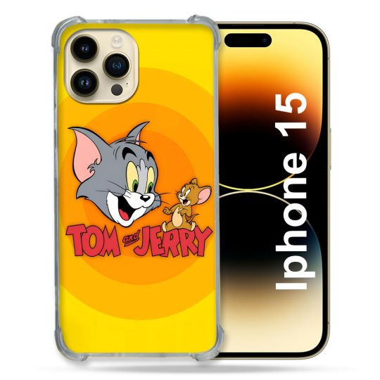 Coque Pour Iphone 15 Tom Jerry
