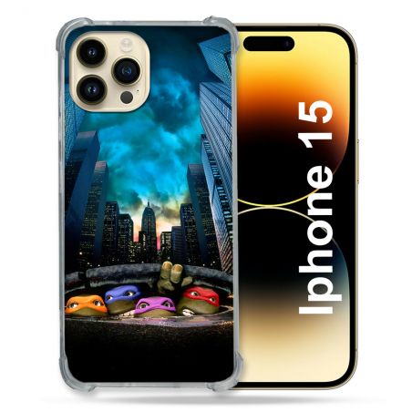 Coque Pour Iphone 15 Tortue Ninja Ville