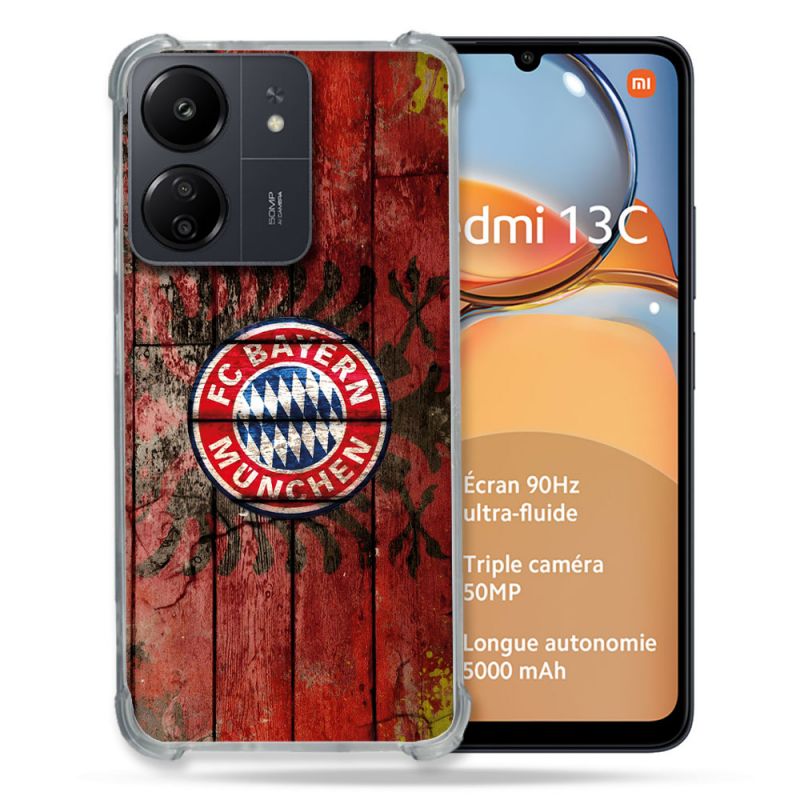 Coque Pour Xiaomi Redmi 13C Foot Bayern Munich Drapeau