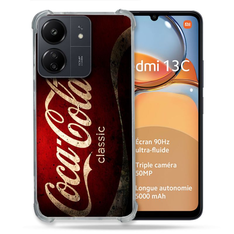 Coque Pour Xiaomi Redmi 13C Coca Cola Classique