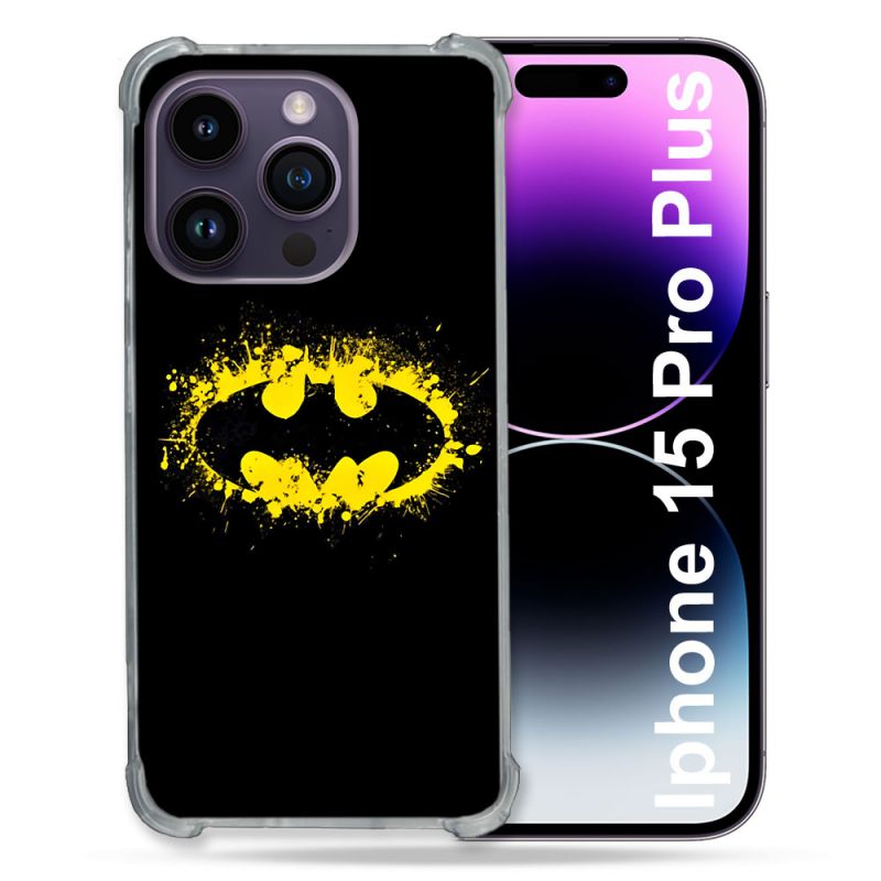 Coque Pour Iphone 15 Pro Plus Batman Logo