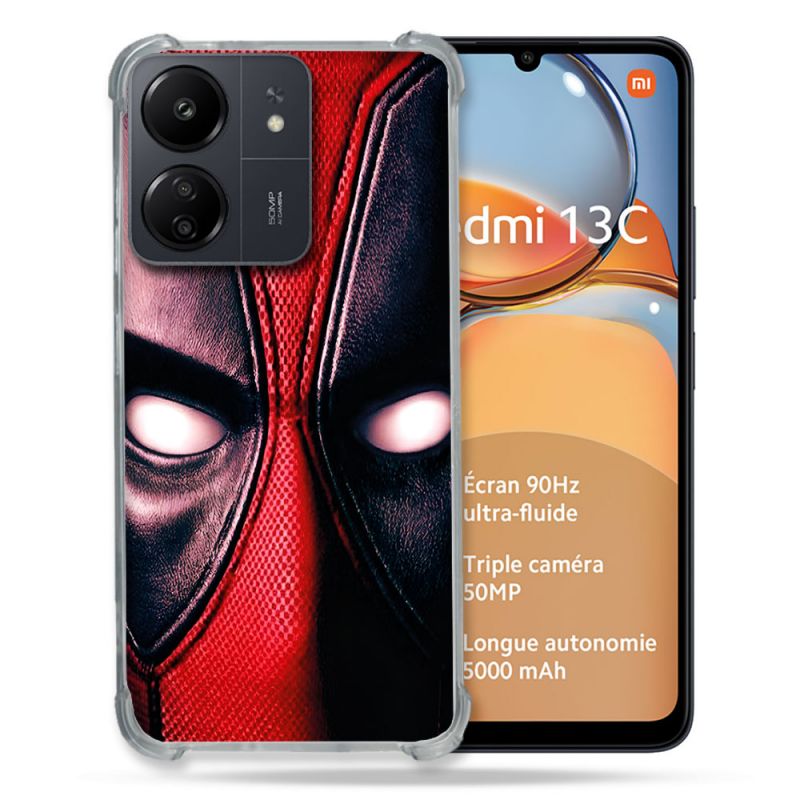 Coque Pour Xiaomi Redmi 13C Deadpool Yeux