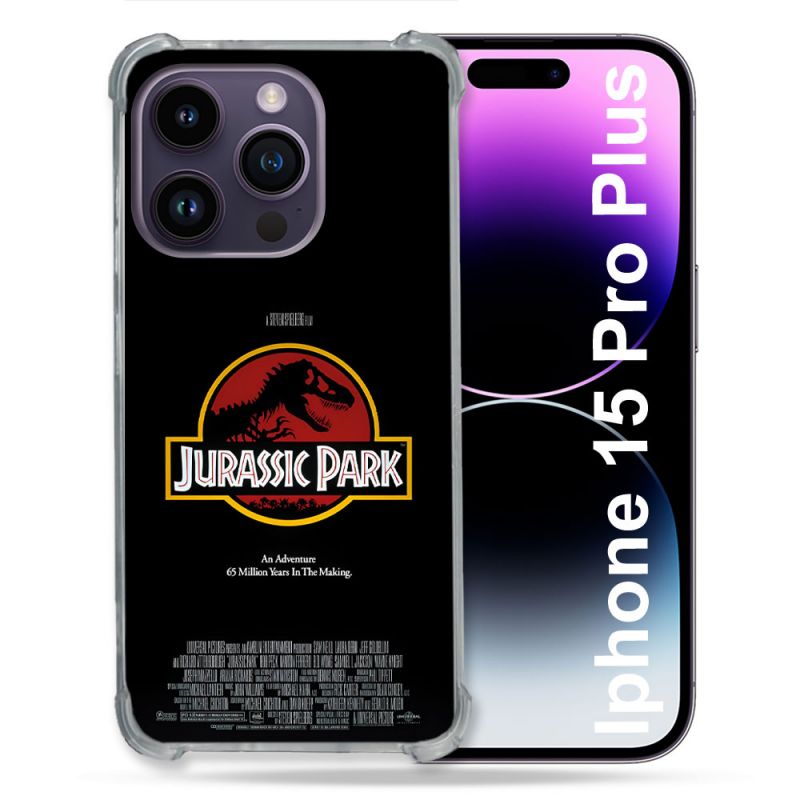 Coque Pour Iphone 15 Pro Plus Jurassik Park Affiche